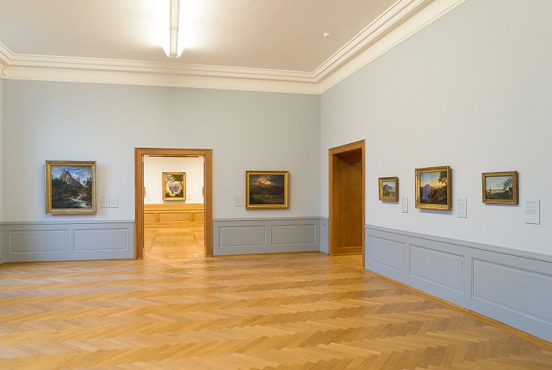 Blick auf Caspar David Friedrichs Kreidefelsen auf Rgen  Kunst Museum Winterthur